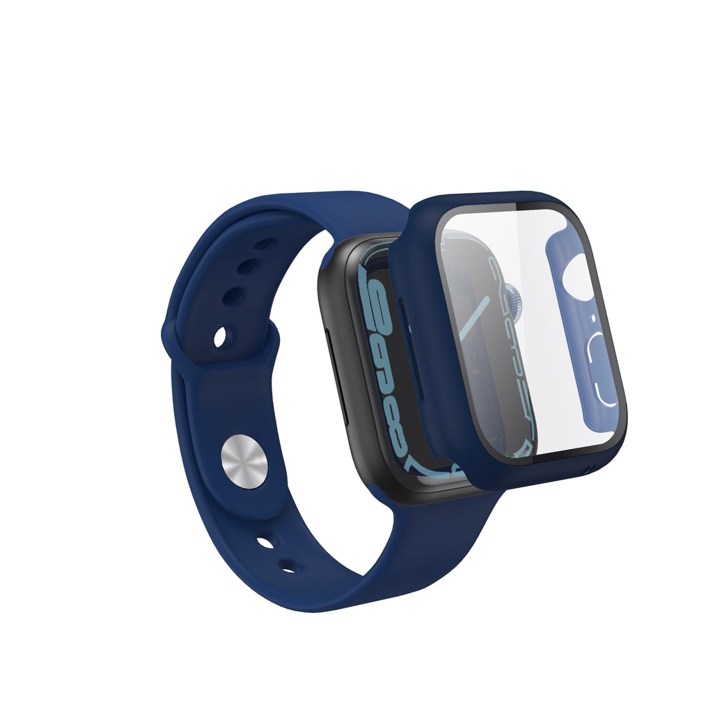 Casestudi Impact Series Bumper Case With Screen Protector For Apple Watch 40 - 41Mm - Navy