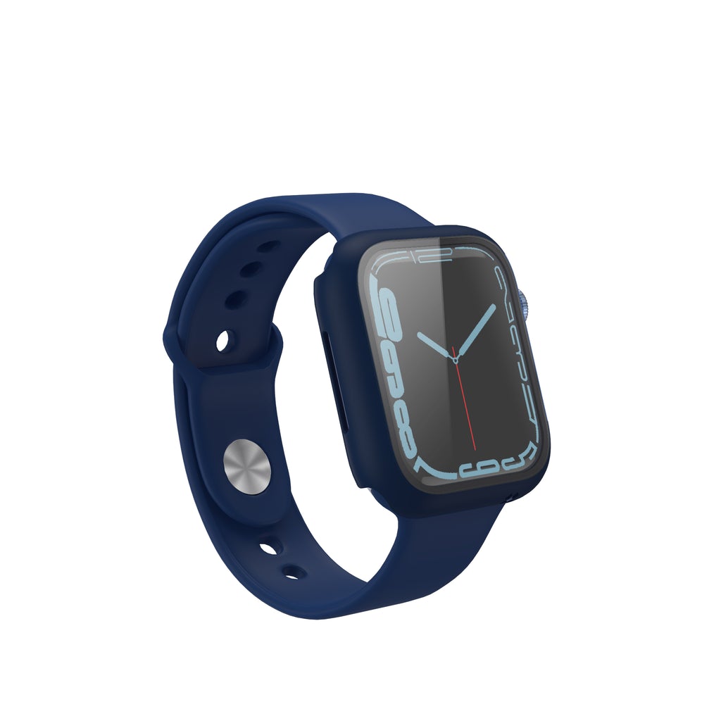 Casestudi Impact Series Bumper Case With Screen Protector For Apple Watch 44 - 45Mm - Navy