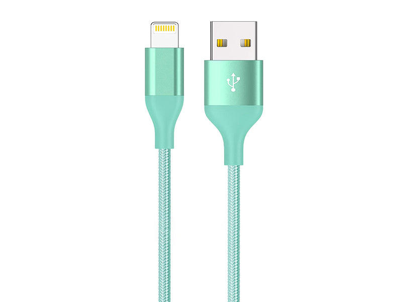 iWalk Braided 1.8 Meter Lightning To Usb Mfi Cable For Iphone - Mint
