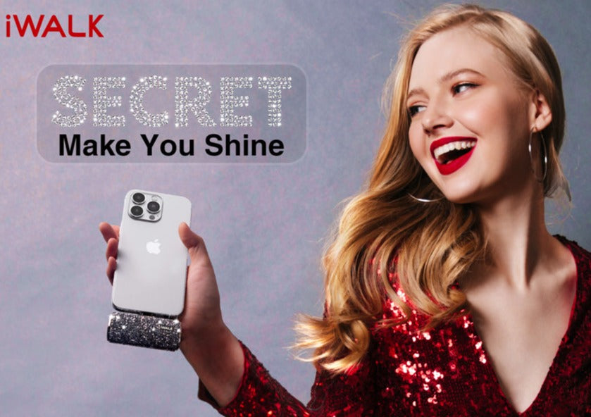 iWalk Linkme Plus Pocket Battery 4500mAh For iPhone - Black Diamond
