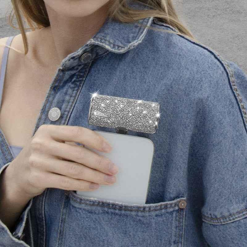 iWalk 4500mAh Lightning Pocket Power Bank - Silver Diamond