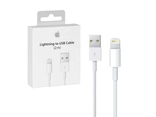 كابل لايتنينج للشحن والمزامنة من أبل بطول ٢ متر - أبيض