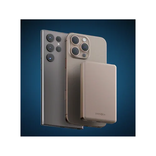 Energea Voyager Kit Travel World Adapter 25w + Power Bank 10000Mah + Cable 1.5M + Pouch - Beige - Tashqila