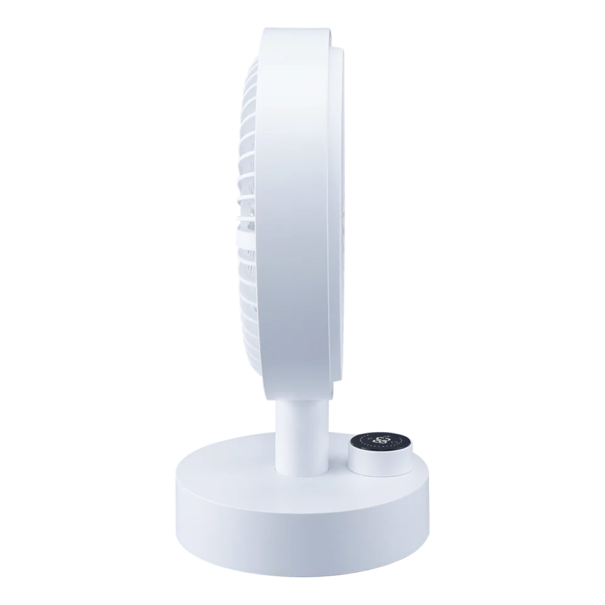 Xpower Wireless Swing Desk Fan with Digital Display, White