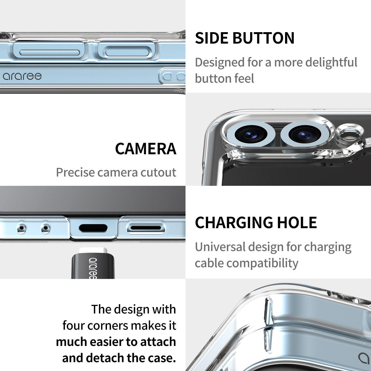 Araree Samsung Z Flip 6 Nukin 360 Case - Clear