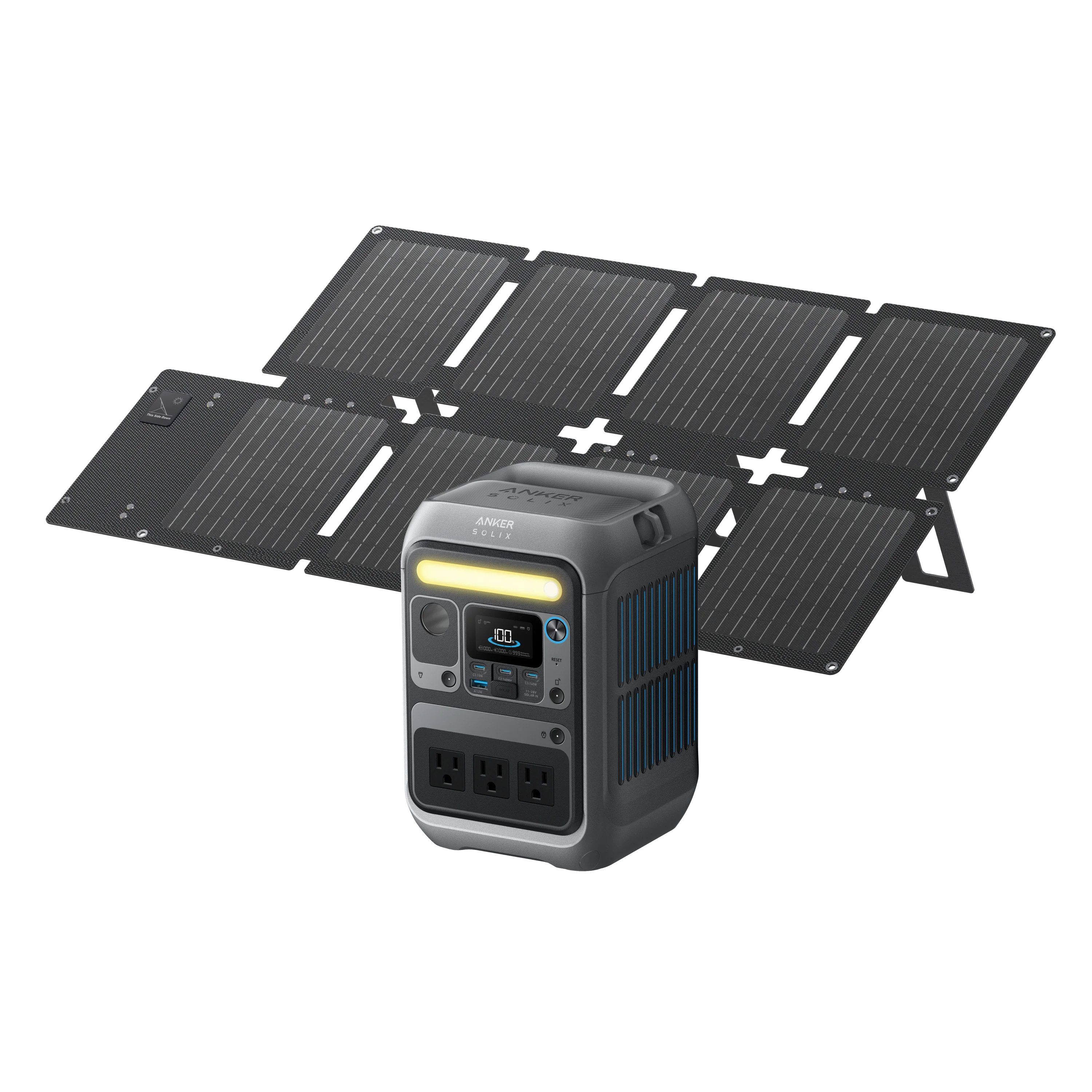 Anker SOLIX C300 AC Portable Power Station (A17222Z1) – 288Wh | 300W  (600 W Surge) Black