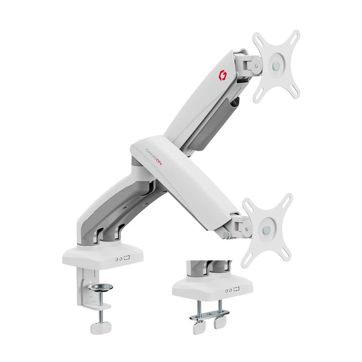 GAMEON GO-5450 Dual Monitor Arm For Gaming And Office Use - White - Tashqila