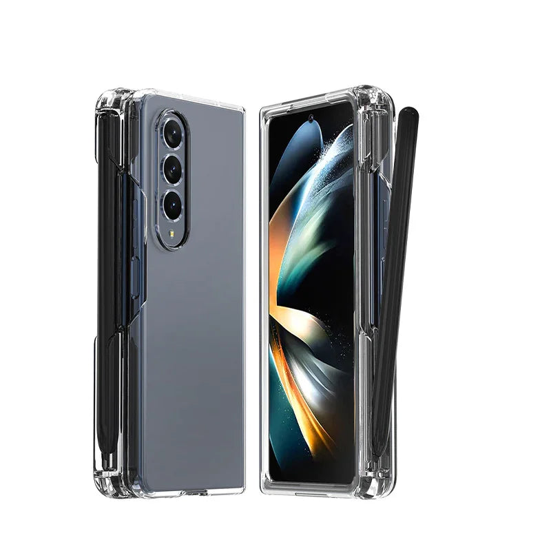 Araree Nukin With Pencil Holder Case For Z Fold 4 - Clear - Tashqila