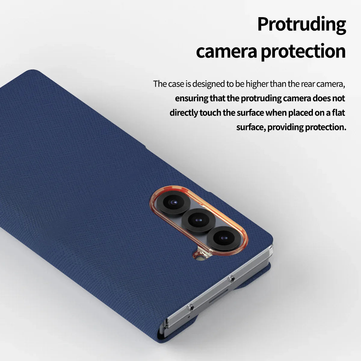 Araree Samsung Z Fold 6 Bonnet Diary Case - Blue - Tashqila