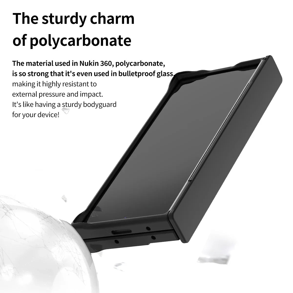 Araree Samsung Z Fold 6 Nukin 360 Stand + Pencil Slot Case - Black - Tashqila