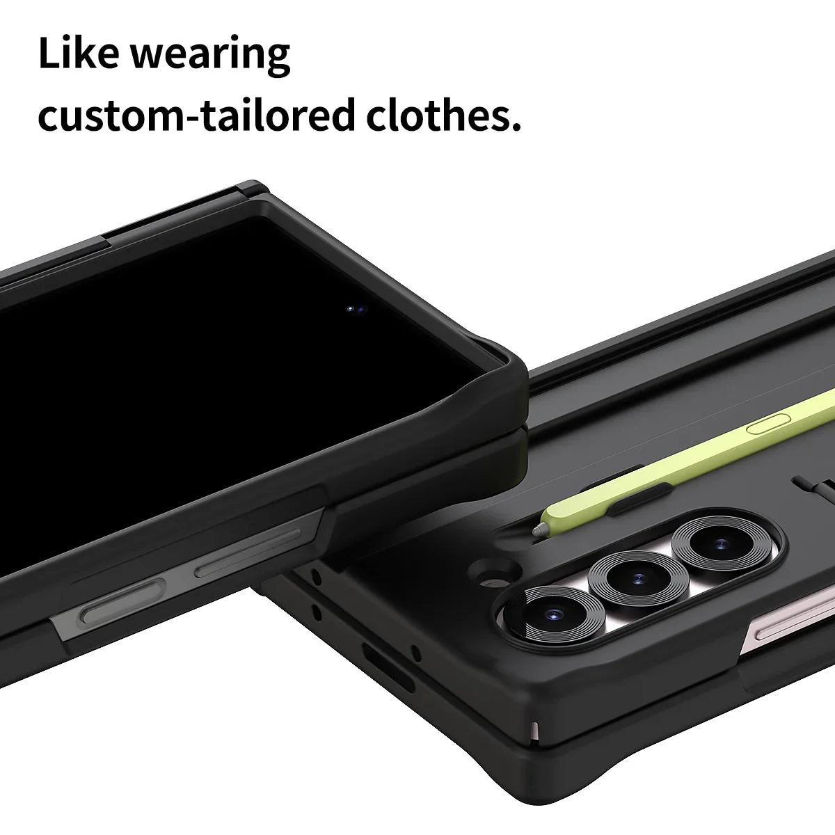 Araree Samsung Z Fold 6 Nukin 360 Stand + Pencil Slot Case - Black - Tashqila