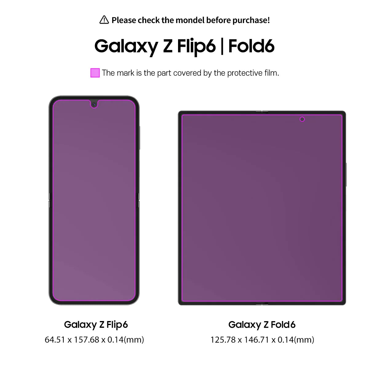 Araree Pure Clear Glass For Samsung Z Fold6 - Clear - Tashqila