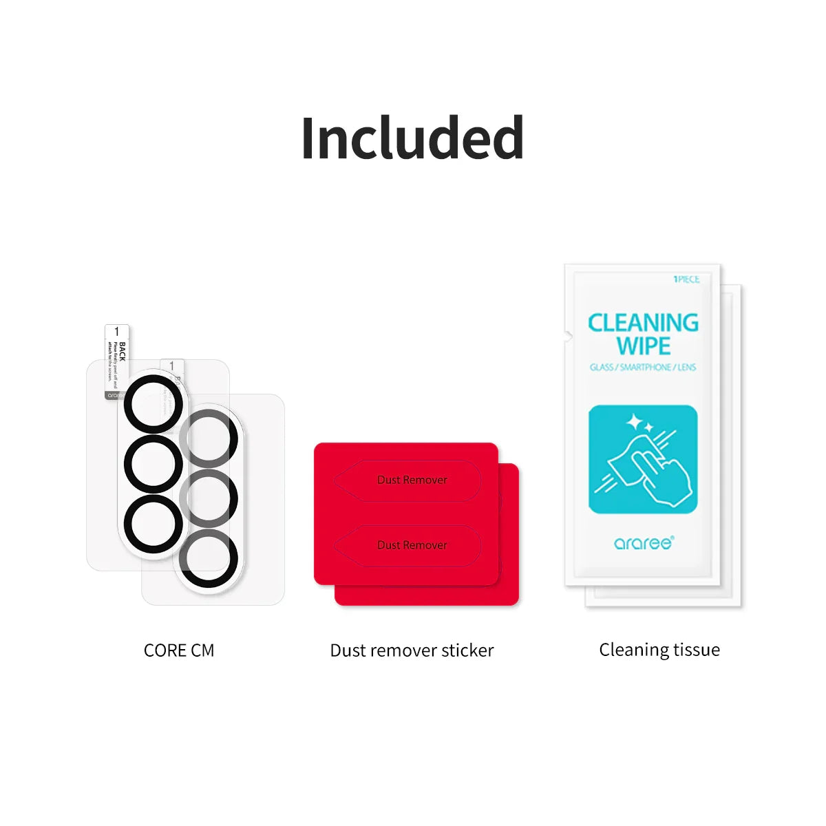 Samsung Z Fold7 Camera Araree Full Lens Protector - Clear (2Pcs) - Tashqila