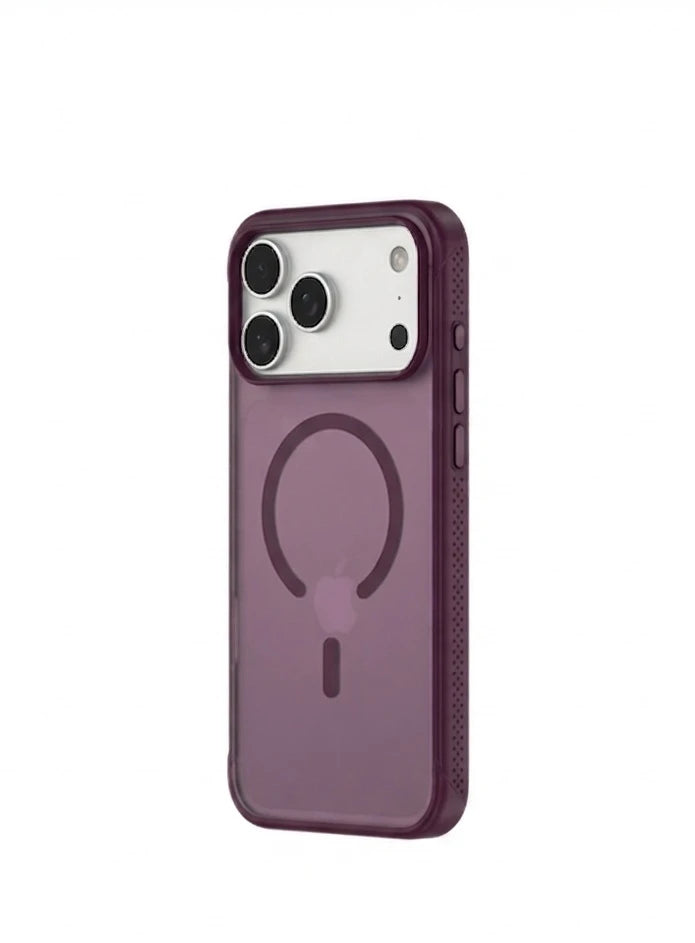 Devia iPhone 18 Pro Max Light Ripple Series Magnetic Case, Dark Cherry
