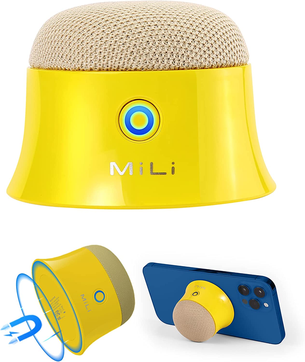 MiLi Mag Soundmate Mini MagSafe Bluetooth Speaker - Yellow