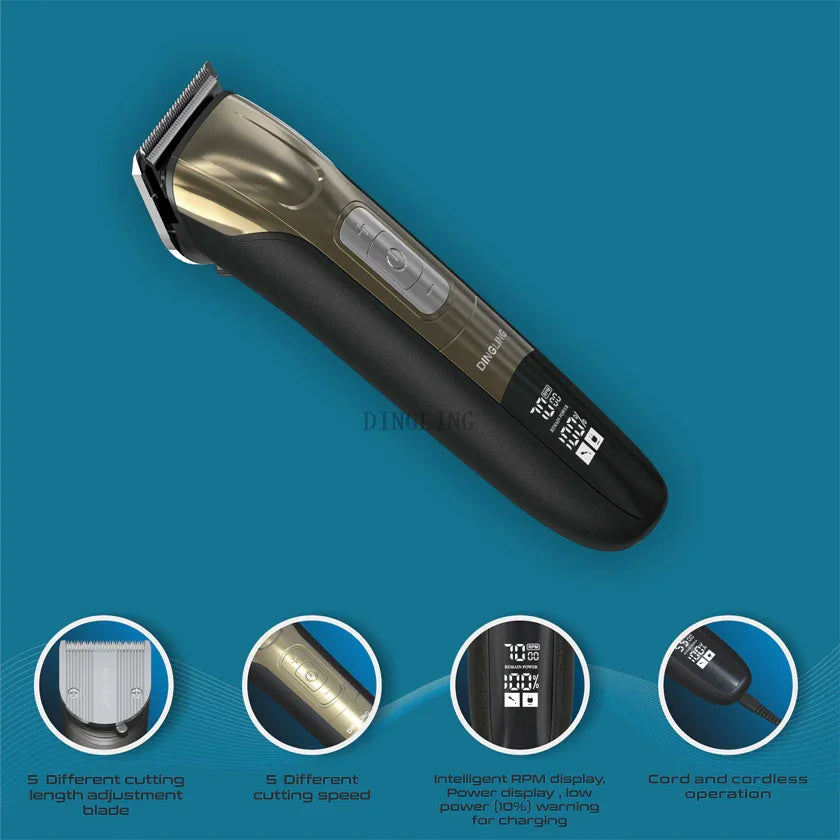 Dingling RF-912 Hair & Beard Trimmer - Tashqila