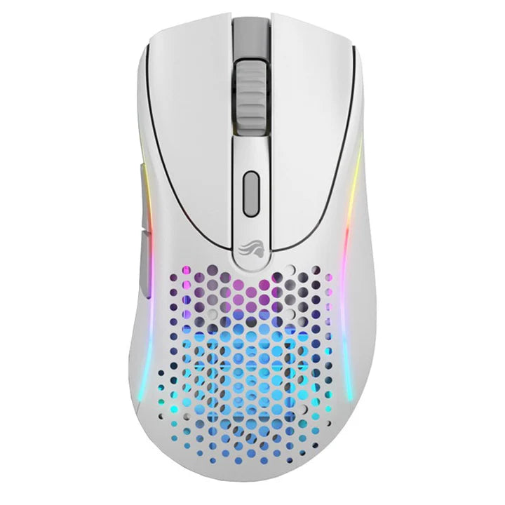 Glorious Model DV2 Wireless RGB Gaming Mouse - Matte White