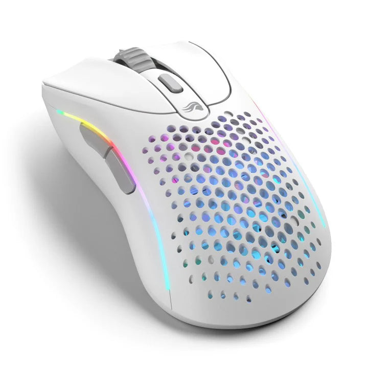 Glorious Model DV2 Wireless RGB Gaming Mouse - Matte White