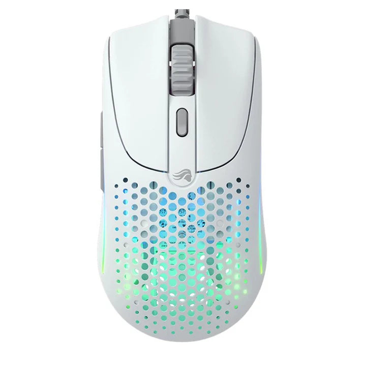 Glorious Model O2 Wired RGB Gaming Mouse - Matte White