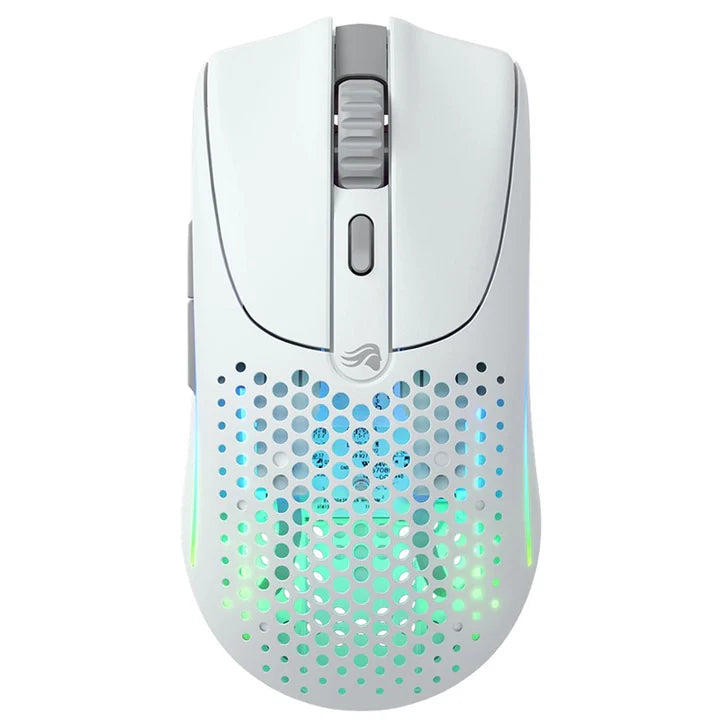 Glorious Model O2 Wireless RGB Gaming Mouse - Matte White