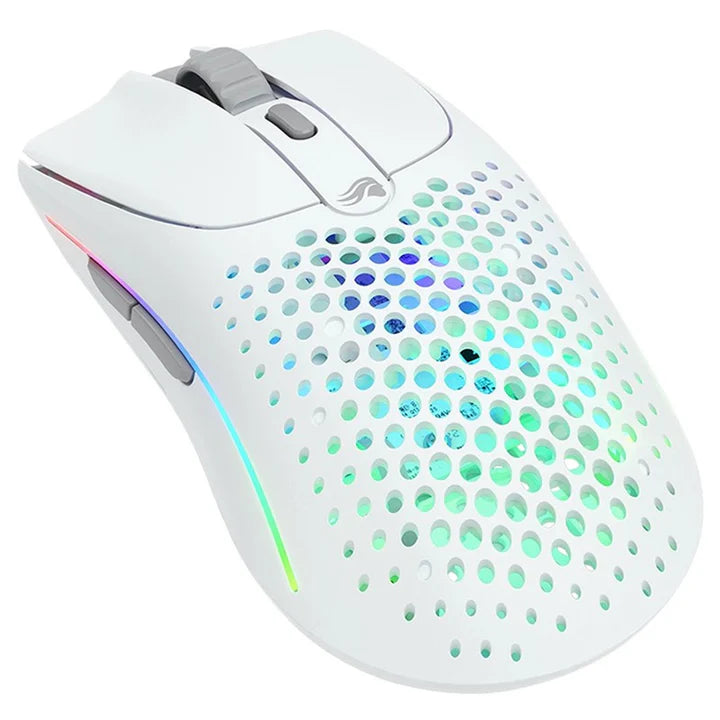 ماوس الألعاب اللاسلكي Glorious Model O2 RGB - أبيض غير لامع