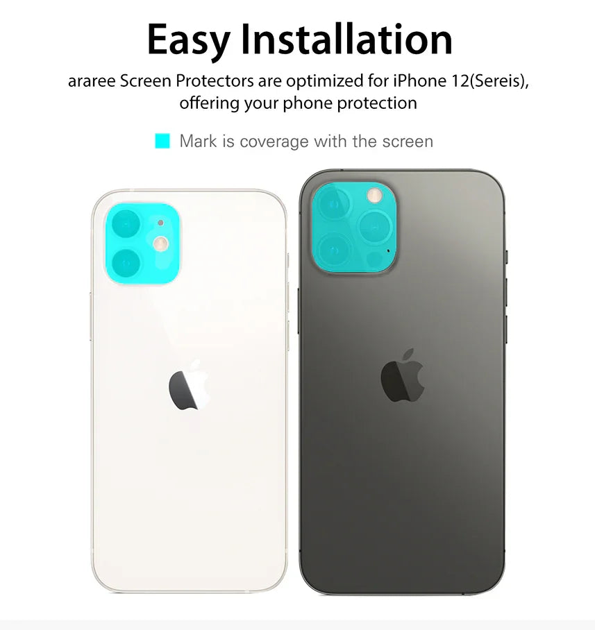 Araree C-Sub Core Camera Lens Tempered Glass For iPhone 12 - Clear - Tashqila