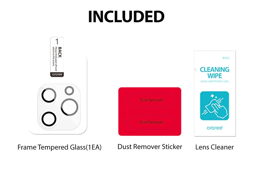 Araree C-Sub Core Camera Lens Tempered Glass For iPhone 12 - Clear - Tashqila