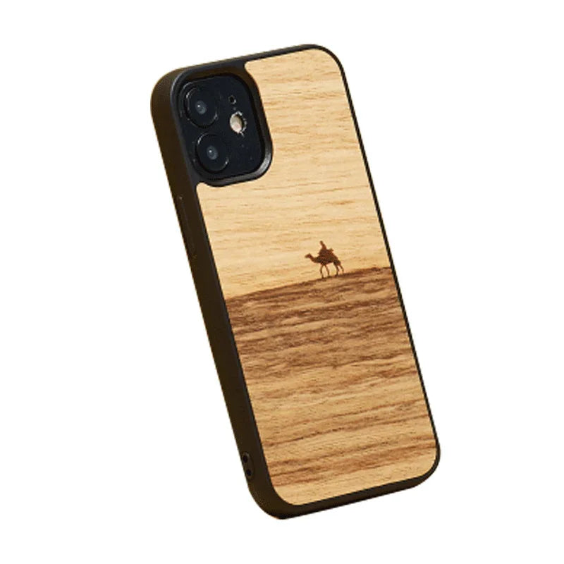 Man & Wood Case For iPhone 12 / 12 Pro - Terra - Tashqila