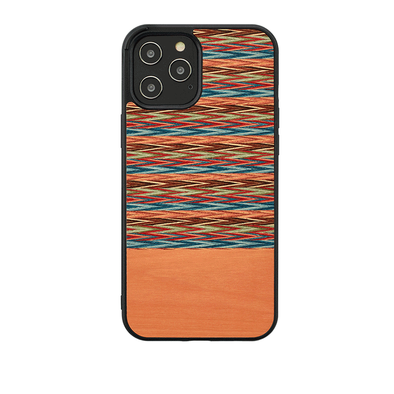 Man & Wood Case For iPhone 12 / 12 Pro - Browny Check