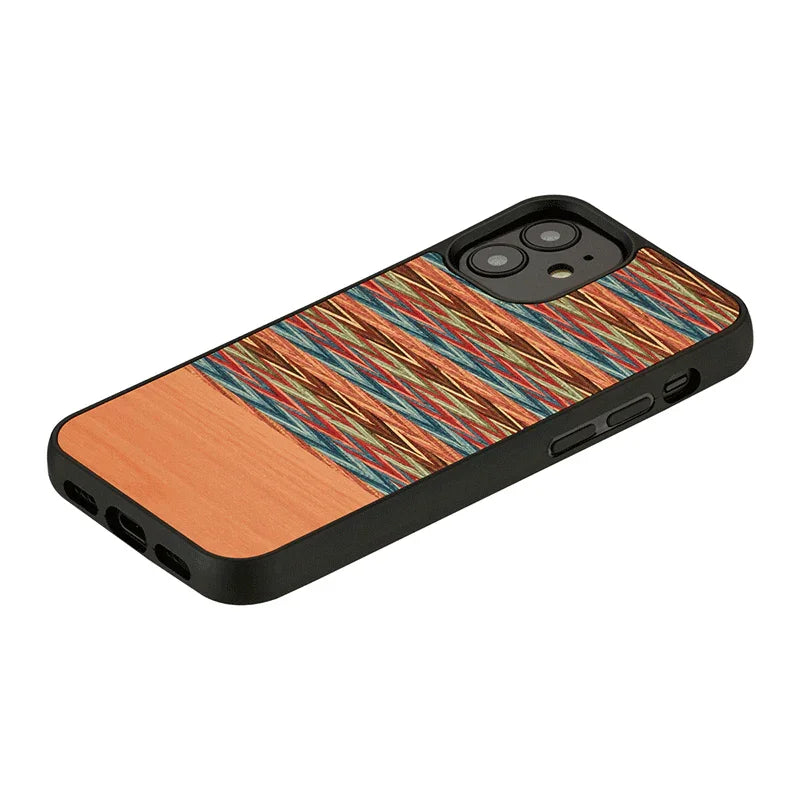 Man & Wood Case For iPhone 12 / 12 Pro - Browny Check - Tashqila