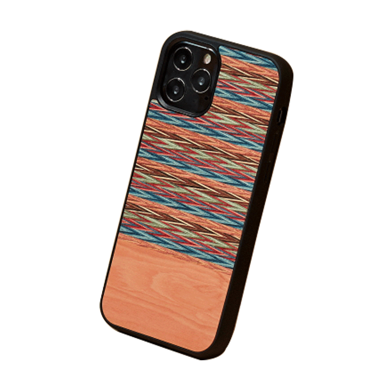 Man & Wood Case For iPhone 12 / 12 Pro - Browny Check