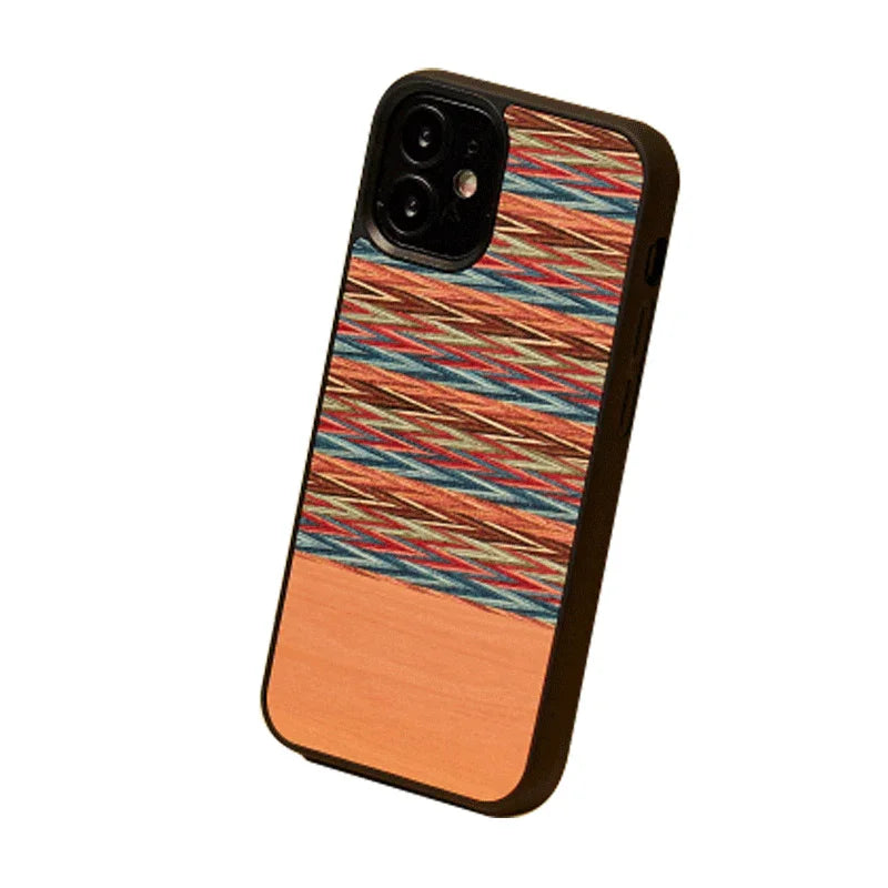 Man & Wood Case For iPhone 12 / 12 Pro - Browny Check - Tashqila