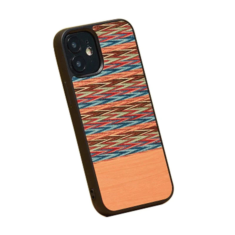 Man & Wood Case For iPhone 12 / 12 Pro - Browny Check - Tashqila