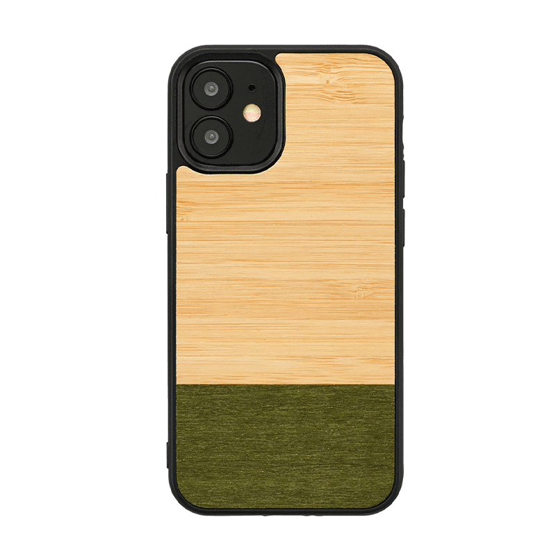 Man & Wood Case For iPhone 12 / 12 Pro - Bamboo Forest