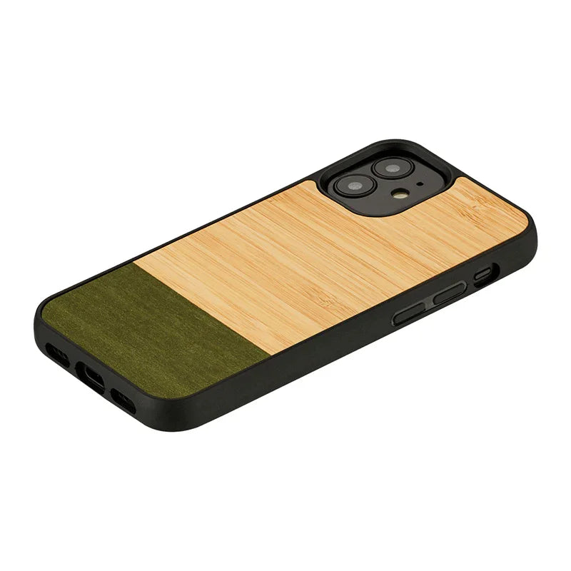 Man & Wood Case For iPhone 12 / 12 Pro - Bamboo Forest - Tashqila