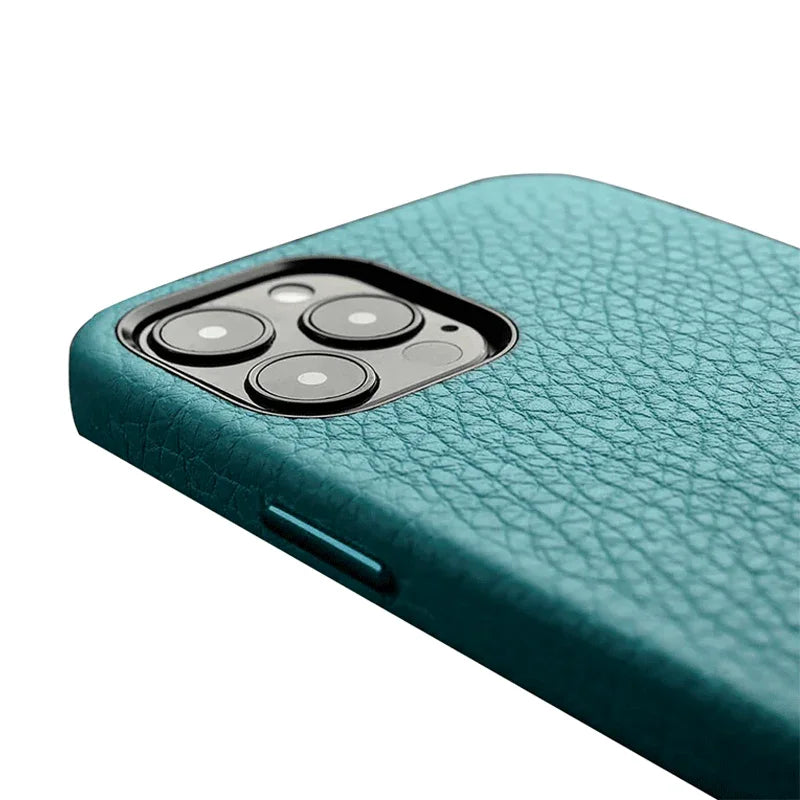 Melkco iPhone 12 Pro Max Origin Paris Premium Leather Cover - Lake Blue - Tashqila