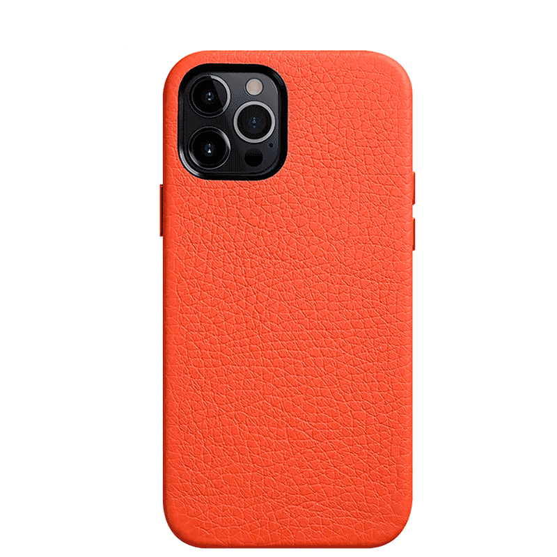 Melkco Origin Paris Premium Leather Cover For Apple iPhone 12 Pro Max - Orange