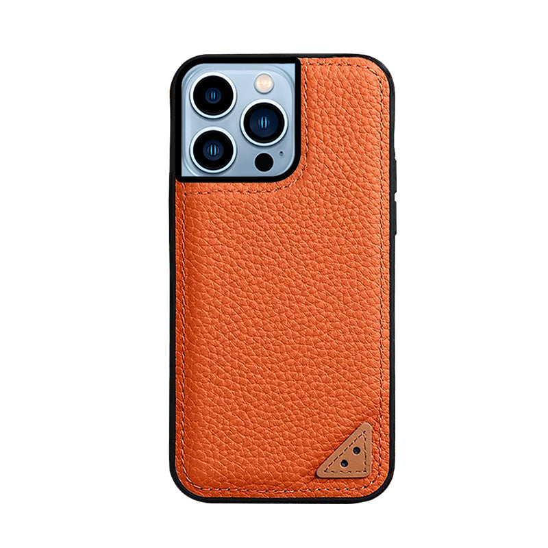 Melkco iPhone 13 Pro Ingenuity Series Premium Leather Cover - Orange