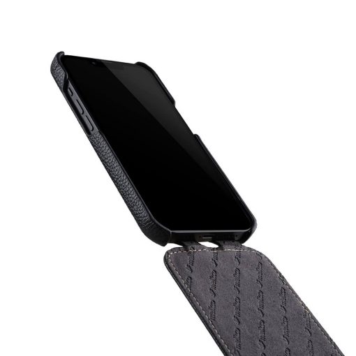 Melkco Jacka Series Premium Leather Case For iPhone 13 Pro - Black