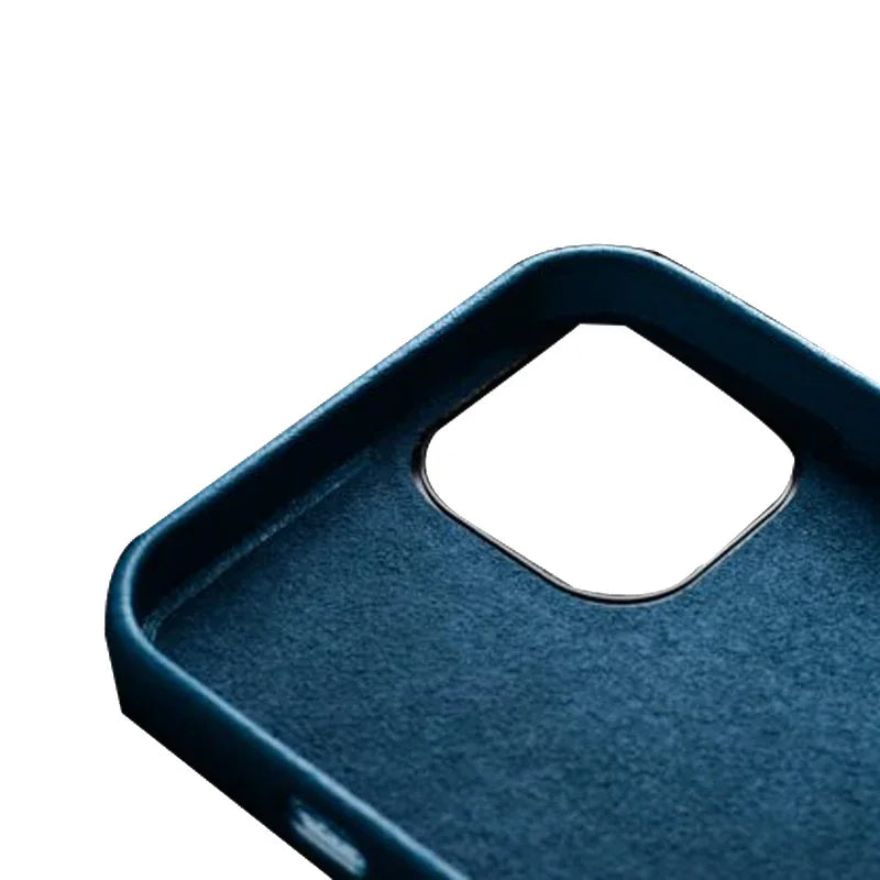 Melkco iPhone 13 Pro Origin Paris Leather Cover - Lake Blue - Tashqila