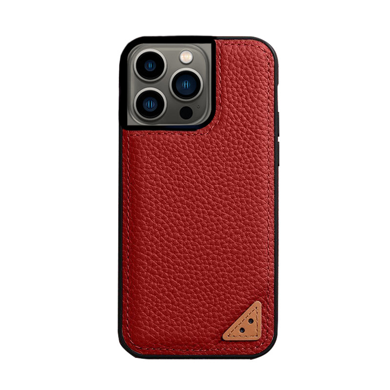 Melkco Ingenuity Series Premium Leather Cover For iPhone 13 Pro Max - Orange