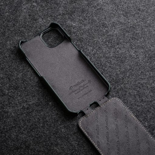 Melkco Jacka Series Premium Leather Case For iPhone 13 Pro Max - Black