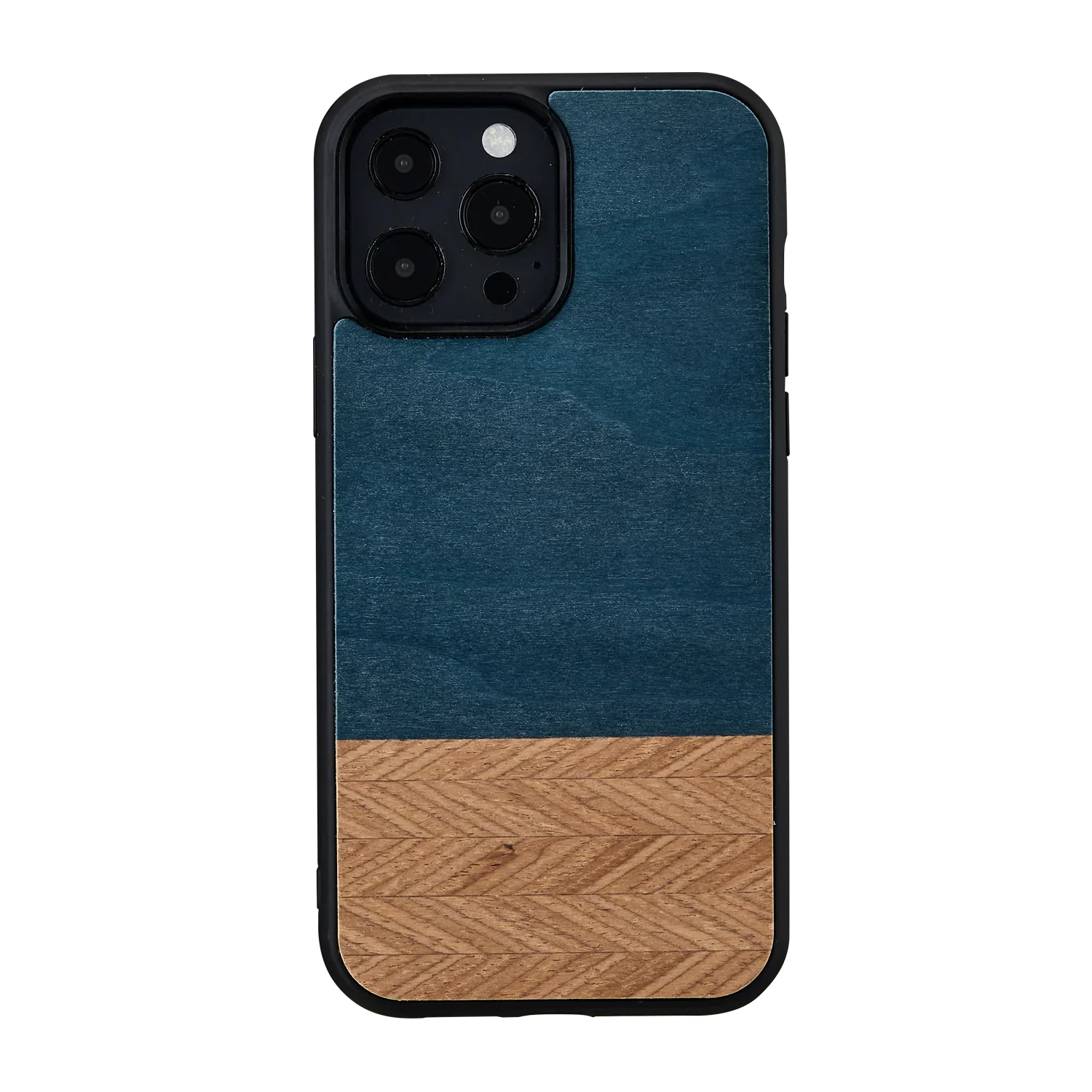 Man & Wood Series Cover For iPhone 13 Pro - Denim - Tashqila