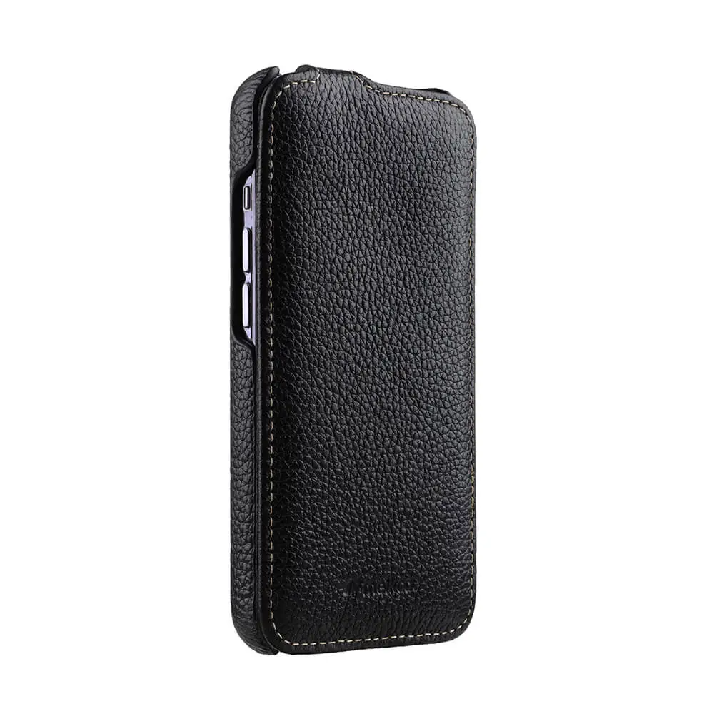 Melkco Jacka Series Premium Leather Case For iPhone 14 Pro - Black