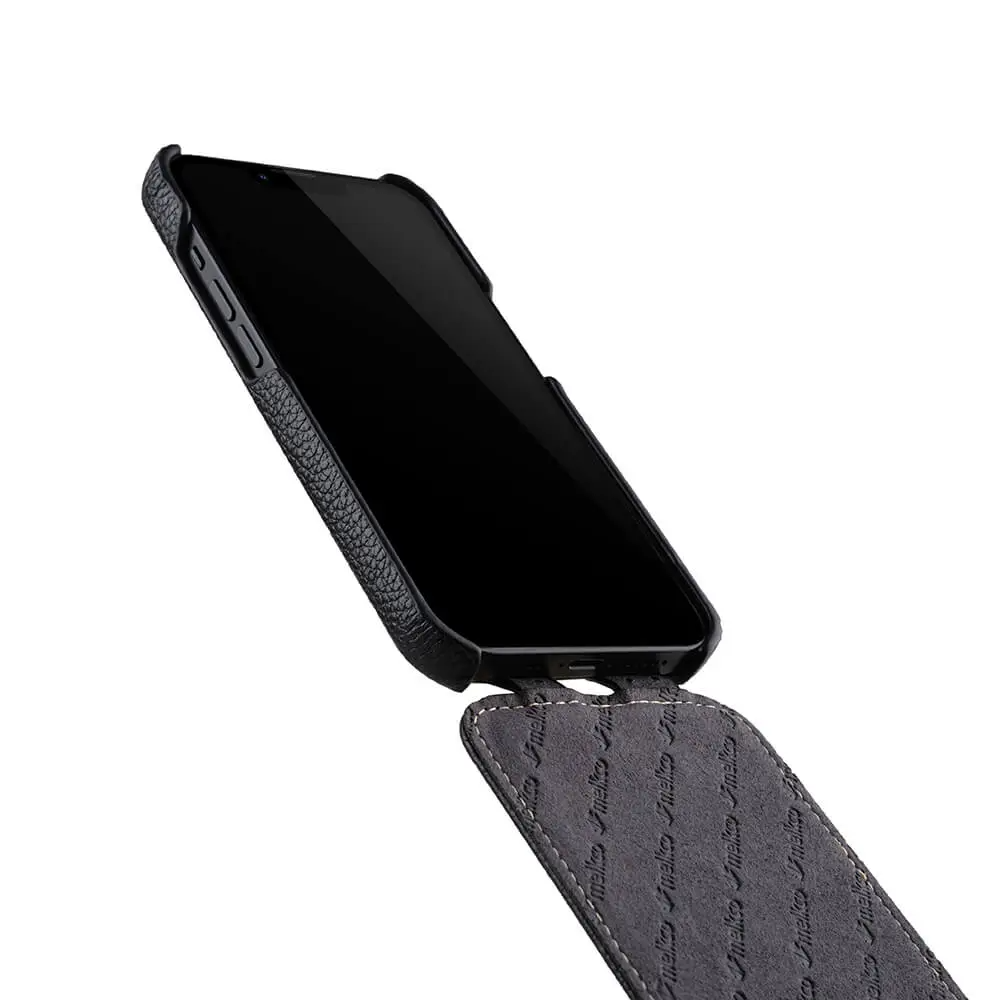 Melkco iPhone 14 Pro Jacka Series Premium Leather Cover - Black