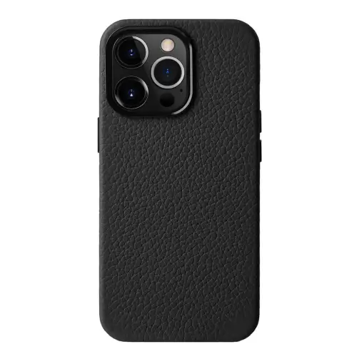 Melkco Origin Paris Magsafe Leather Regal Cover Case For iPhone 15 Pro Max - Black