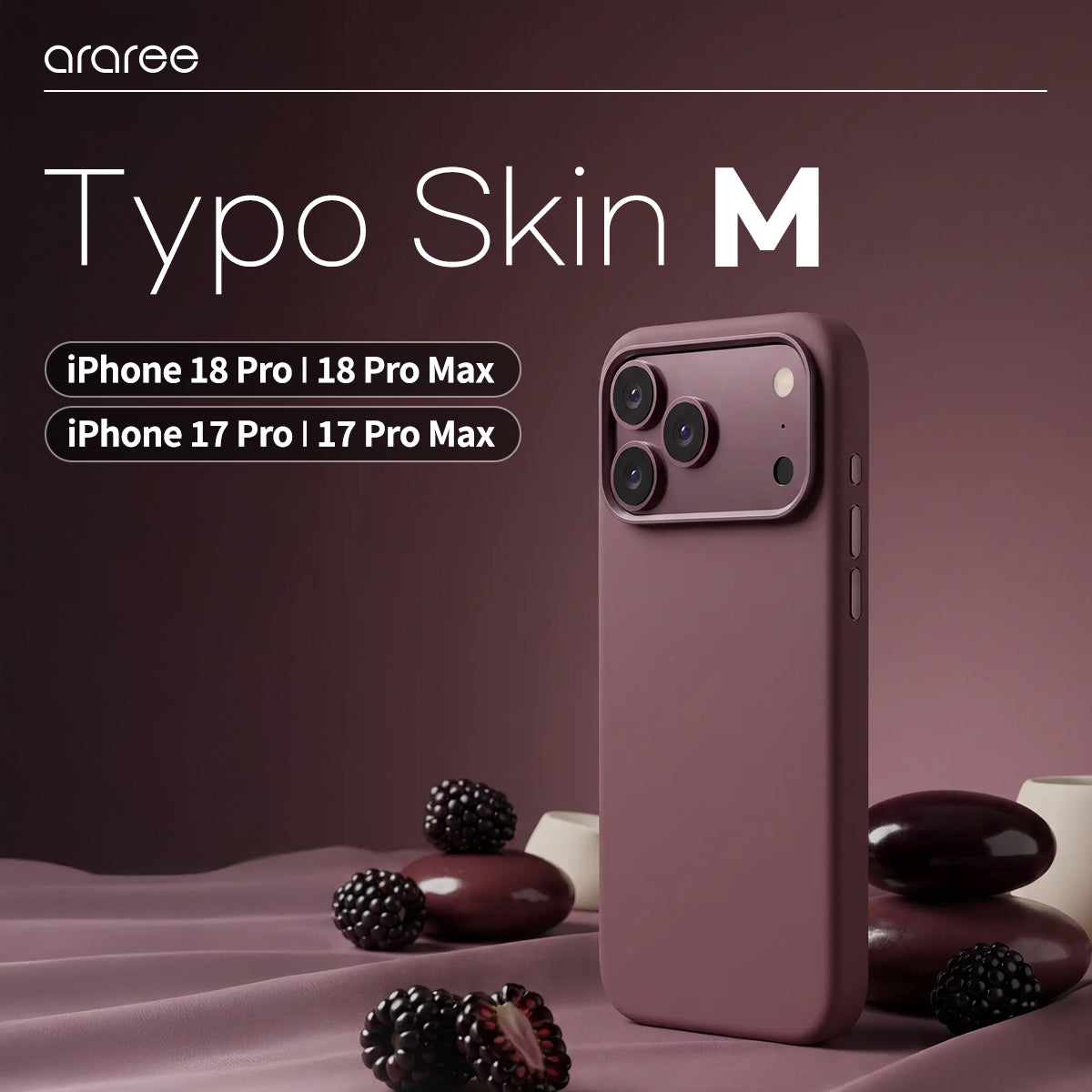 iPhone 18 Pro / 17 Pro, Araree Typo Skin Magsafe Cover, Black