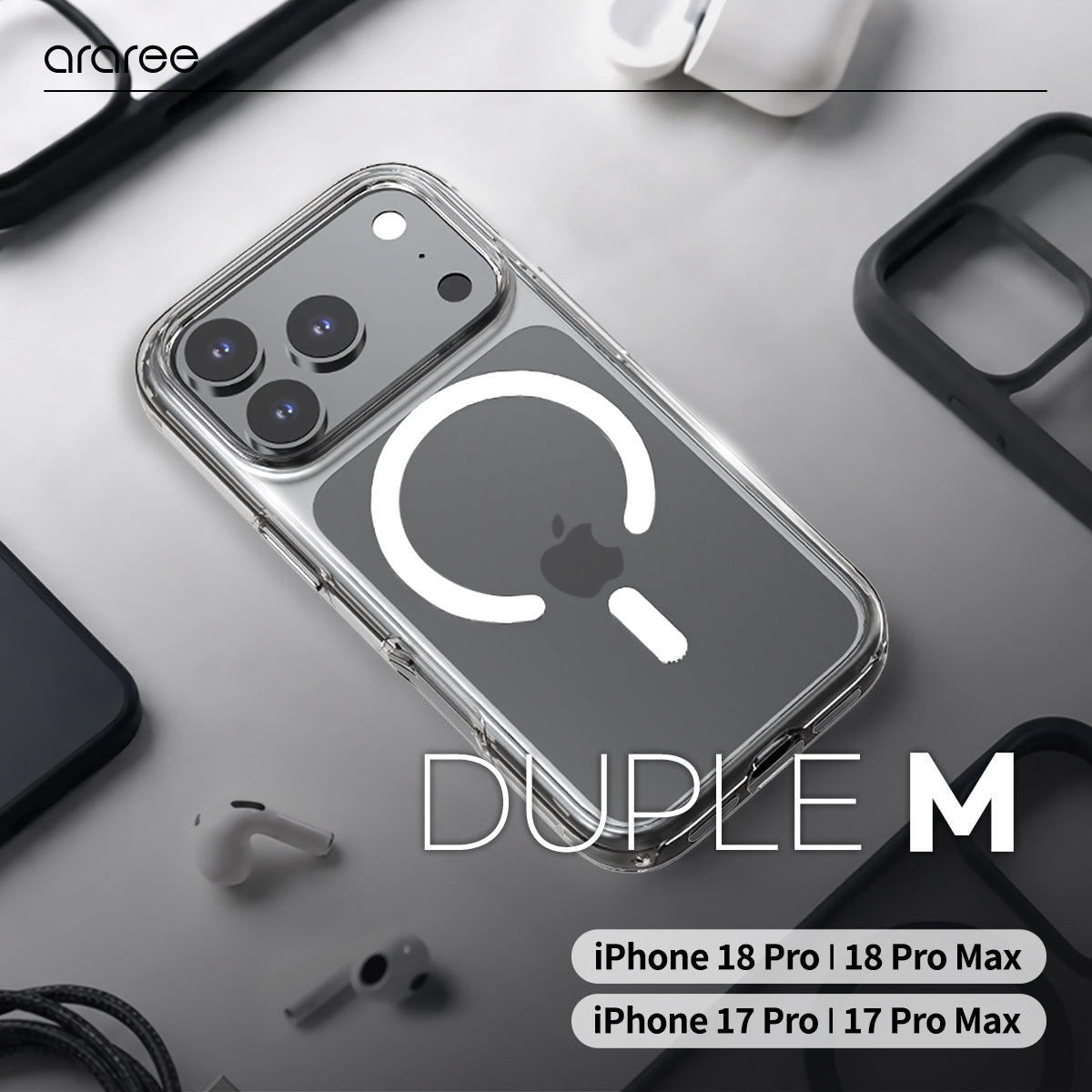 iPhone 18 Pro Max / 17 Pro Max, Araree Duple Magsafe Cover, Clear