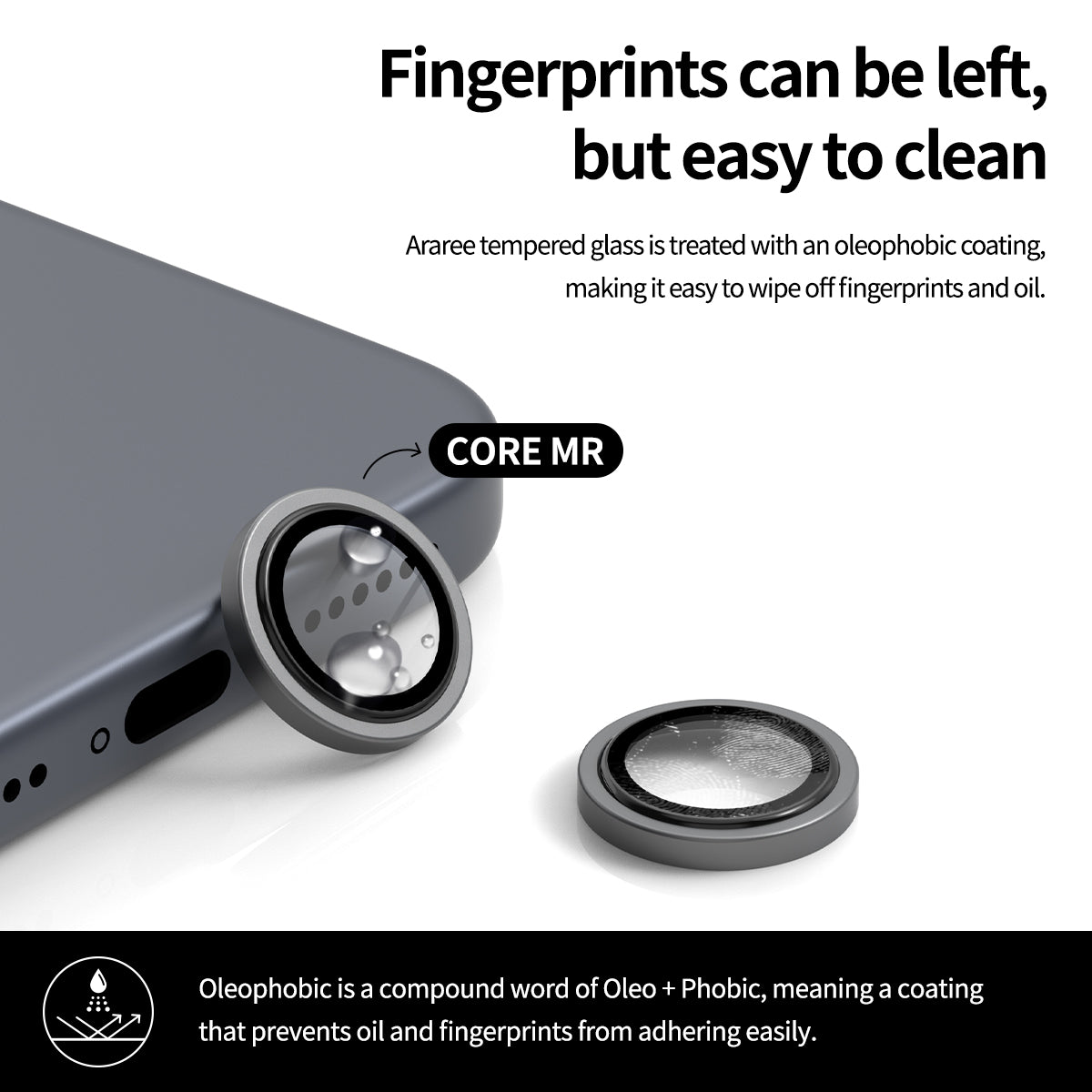 iPhone 18 Pro Max / 18 Pro, Araree Metal Ring Camera Protector, Clear