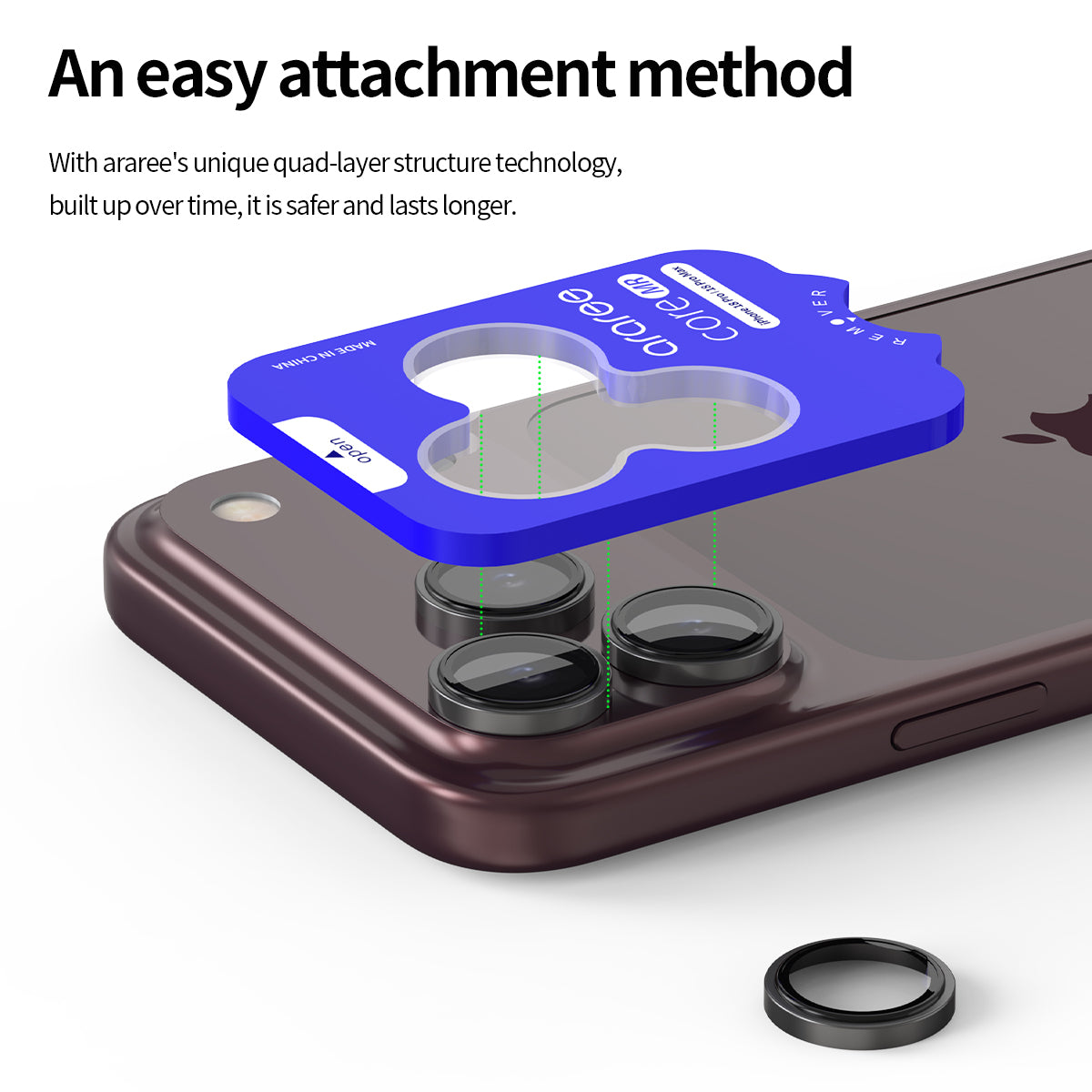 iPhone 18 Pro Max / 18 Pro, Araree Metal Ring Camera Protector, Clear
